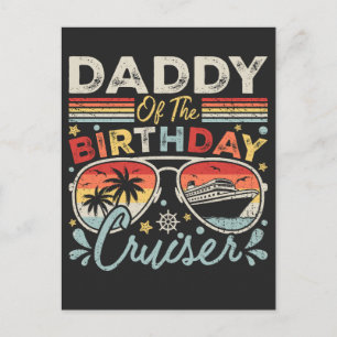 Papa van de verjaardagscruise vakantie briefkaart