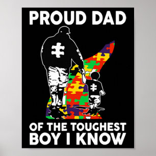 Papa van de zwaarste jongen die ik ken autisme war poster