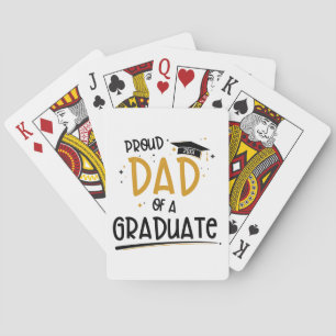Papa van een Afstuderen Pokerkaarten