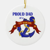 Papa van een Amerikaanse Sailor Ornament (Voorkant)