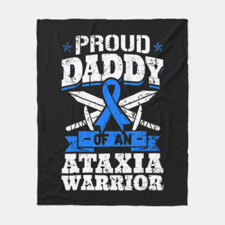 Papa van een Ataxia Warrior Awareness Ribbon Fleece Deken