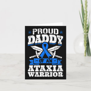 Papa van een Ataxia Warrior Awareness Ribbon Kaart