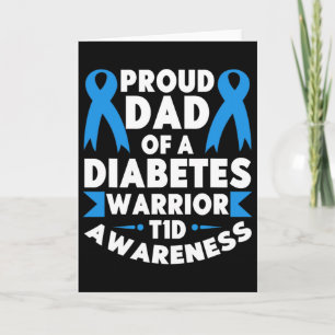 Papa van een Diabetes-aanhanger T1d Awareness Type Kaart