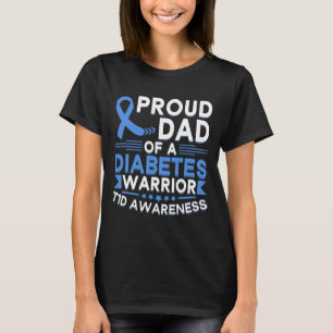 Papa van een Diabetes-aanhanger T1d Awareness Type T-shirt