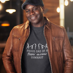 Papa van een Flippin Geweldige Gymnast T-shirt