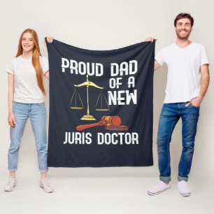Papa van een Juris Doctor Novelty Fleece Deken