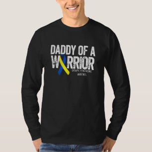 Papa van een krijger down syndroom 21 maart t-shirt