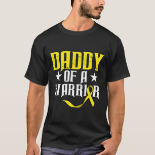 Papa van een krijger Kindertijd Kanker Bewustzijn T-shirt