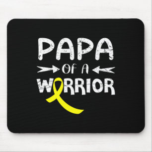 Papa van een krijger tegen vader kinderkanker muismat