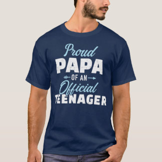 Papa van een tiener 13e verjaardag voor opa t-shirt
