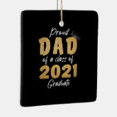 Papa van groep 2021 Afstuderen Keramisch Ornament (Rechts)