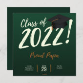 Papa van groep 2022, Afstuderen Afstuderen Kaart (Voorkant / Achterkant)