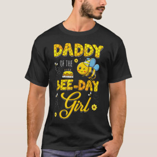 Papa van het Bij-dagmeisje Imker Verjaardagsfeestj T-shirt