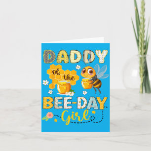Papa van het verjaardagsmeisje van de bij Funny Be Kaart