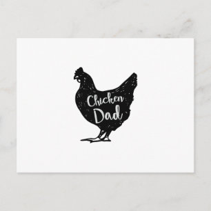 Papa van kippen Poultry Love Fathers Day Gifts Briefkaart