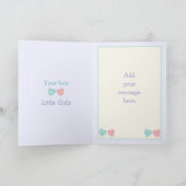 Papa van kleine meisjes verjaardag groet kaart (Binnen)