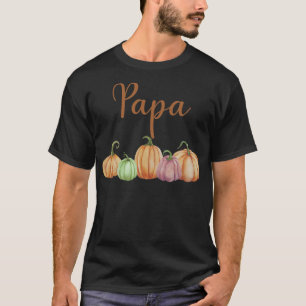 Papa van Little Pumpkin First Birthday Autumn Pump T-shirt