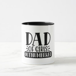 Papa van meisjes niet genummerd mok