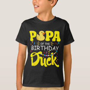 Papa van The Birthday Duck Boy Rubber Duck Bday T-shirt