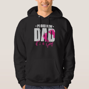Papa van trots Het is een meisje Genderfeest Hoodie