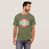 Papa van Twins Gift Idea T-shirt (Voorkant volledig)