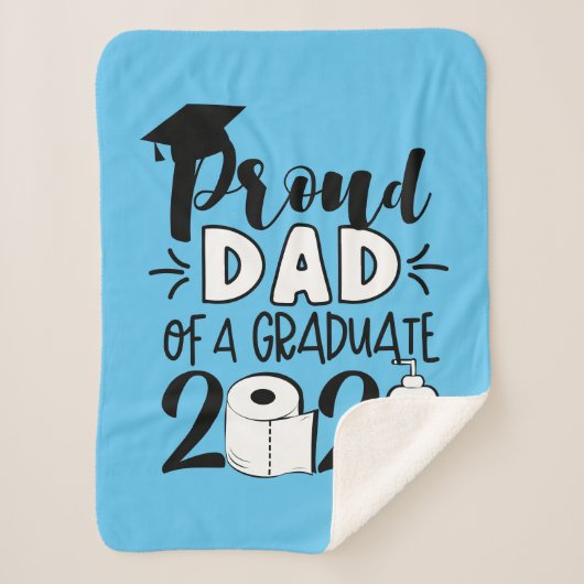 Papa van vader van een Afstuderen - 2021 Sherpa Deken (Voorkant)