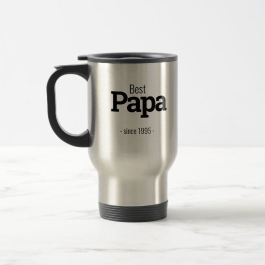 Papa Vastgestelde datum Jaar Geen afbeelding Typog Reisbeker (Links)