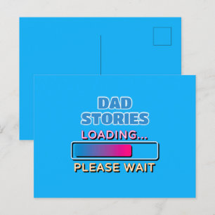 Papa-verhalen laden Even geduld aub Briefkaart