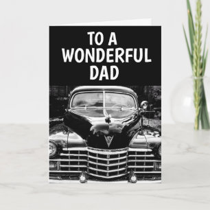 PAPA VERJAARDAG CLASSIC AUTO WENSKAART KAART