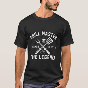 Papa Verjaardag Grill Master Gift Voor Mannen BB T-shirt