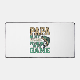 Papa Vissen Is Mijn Game Vintage Vis Shirt Ontwerp Bureaumat