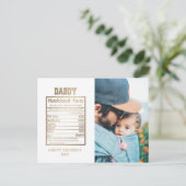 Papa Voedingsfeiten Vaderdag Briefkaart (Staand voorkant)