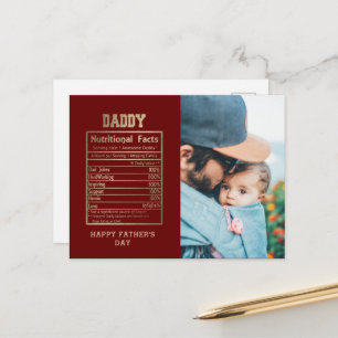 Papa Voedingsfeiten Vaderdag Briefkaart