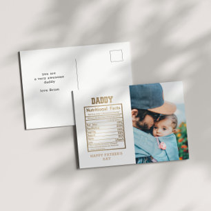 Papa Voedingsfeiten Vaderdag Briefkaart