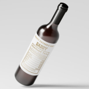 Papa Voedingsfeiten Vaderdag Wijn Etiket