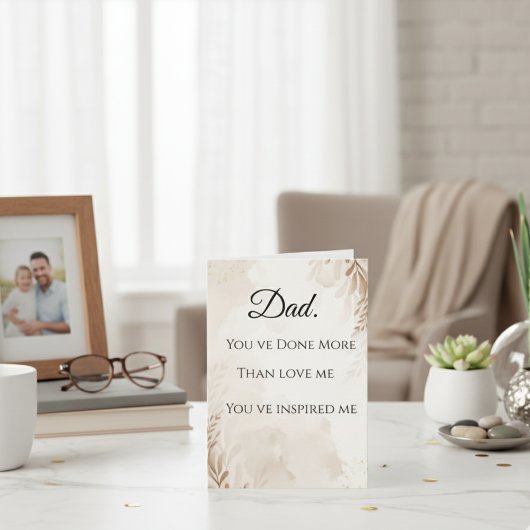 Papa, vous avez fait encore plus carte de vœux uni