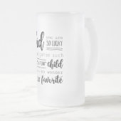 papa vous êtes tasse tellement chanceuse pour le (Devant droit)