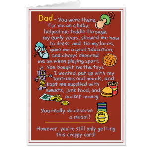 Papa - Vous méritez une médaille !