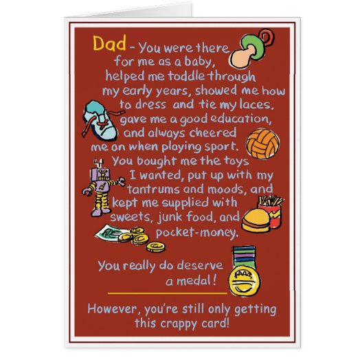 Papa - Vous méritez une médaille ! (Devant)