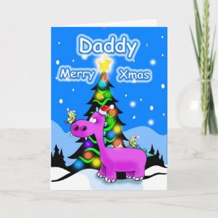 Papa vrolijk kerstfeest feestdagen kaart
