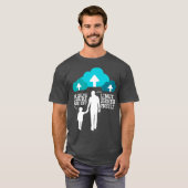 Papa: wat zijn de wolken van de servers van Linux  T-shirt (Voorkant volledig)