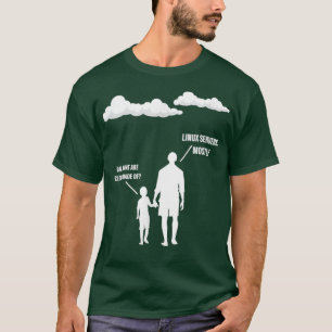 Papa: wat zijn de wolken van de servers van Linux  T-shirt