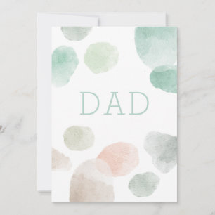 Papa. Waterverf pastel abstract Fijne vaders dag