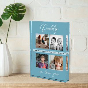 Papa we houden van je 4 Familie Foto Collage Block