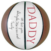Papa We houden van je Script Father Day Basketbal (Verticaal)
