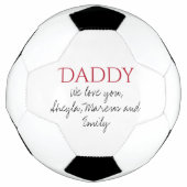 Papa We houden van je Script Father Day Voetbal (Voorkant)