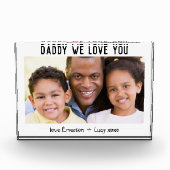 Papa We houden van je Vaderdag Fotoblokken (Voorkant)