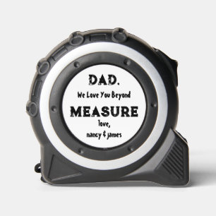 Papa We Liefhebben Je Oneindig Gepersonaliseerd Rolmaat
