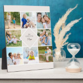 Papa We Love You 8 Photo Collage Plaque de crème (Côté)