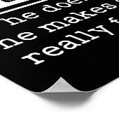 Papa weet alles als hij niet weet dat hij het maak poster (Hoek)